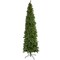 Northlight 7.5' Pre-Lit Hazelton Spruce Pencil Artificial Christmas Tree, Clear Lights